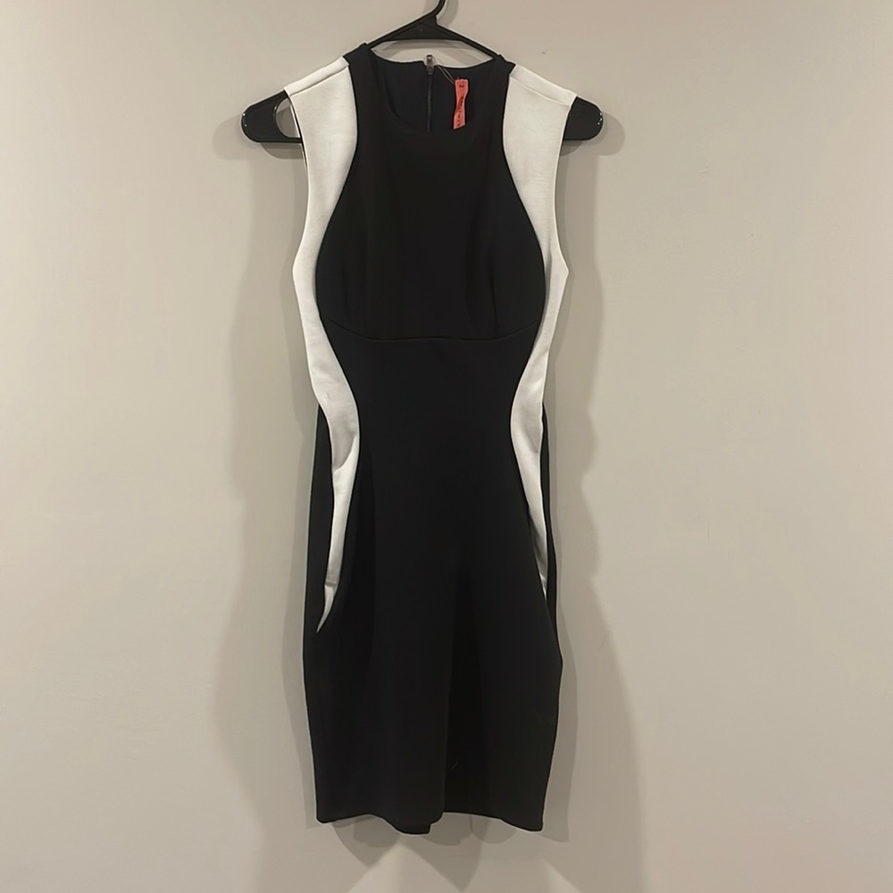 Black & White Bodycon Dress
